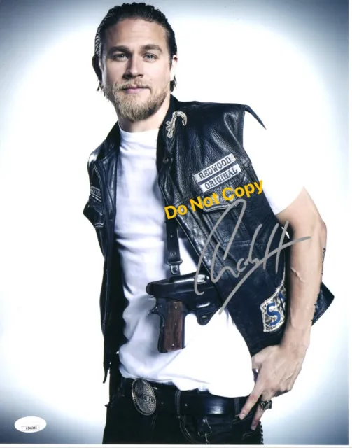 CHARLIE HUNNAM signed 11x14 Photo Sons of Anarchy JAX TELLER JSA Authentication