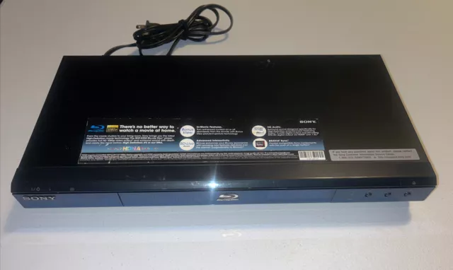 Sony 1080P BDP S350 Blu-Ray DVD Player HD with power cable No Remote