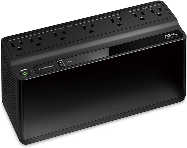 APC UPS BATTERY Backup and Surge Protector, 600VA Backup Battery Power