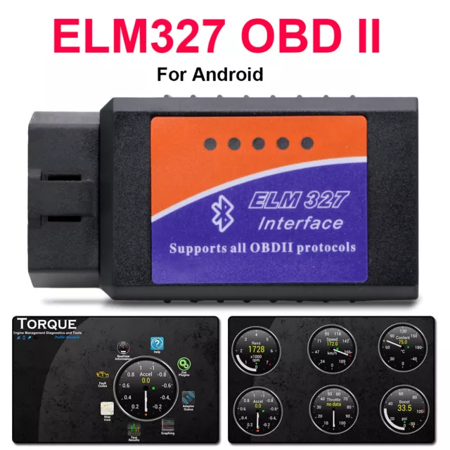 OBD2-Car Auto Bluetooth Diagnostic Tool Interface Scanner Android