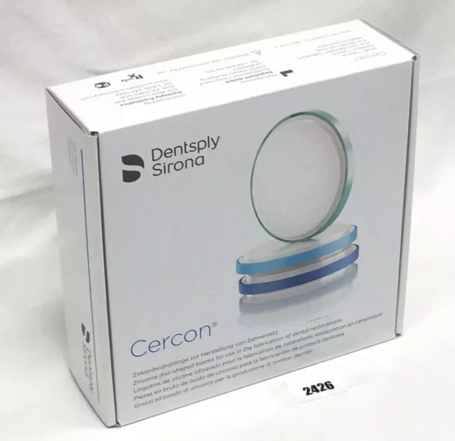 Dentsply Sirona Cercon xt  Disk 98mm Typ B3-14 Rohling  Zirkonoxid  NEU/OVP 3