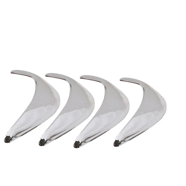 Chrome ABS Car Wheel Eyebrow Strip Fender Arch Trim Protector Sticker 4pcs