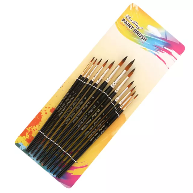 Kits Detail Paint Brushes Nylon Hair for Adults & Beginners