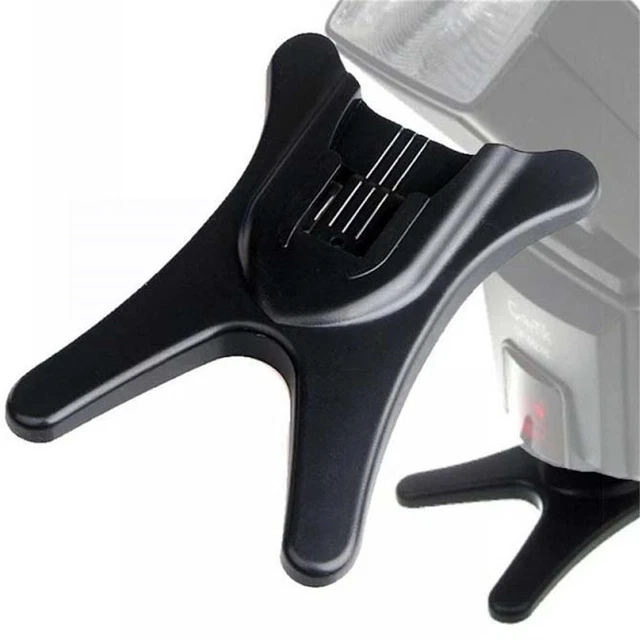 Soporte de base de flash para cámara base montaje de zapato caliente soporte de luz ~