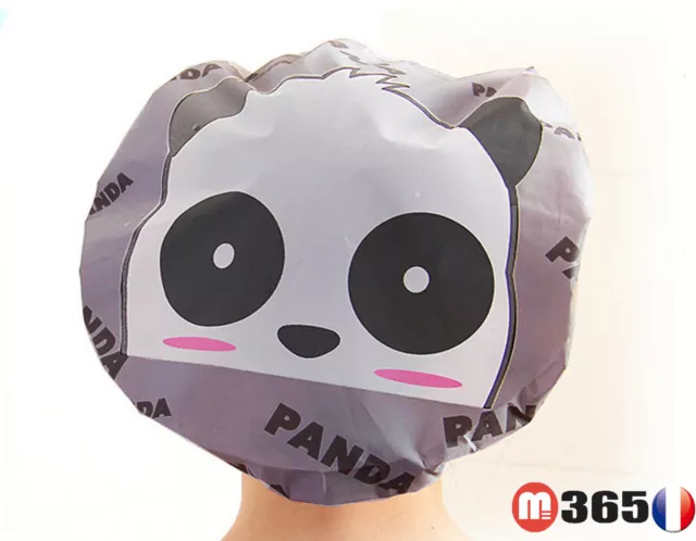 lot de 2 Bonnets de douche panda / bonnet de bain / chapeau de chef cuisine