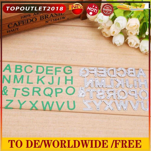 26pcs Carbon Stahl Buchstaben schneiden stirbt Schablonen für DIY-Scrapbooking-F