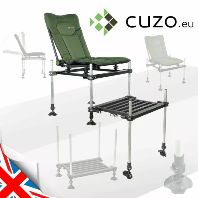 FEEDER METHOD -- F3 CUZO -- Fishing CHAIR Folding Armchair PLATFORM  Accessories £149.97 - PicClick UK
