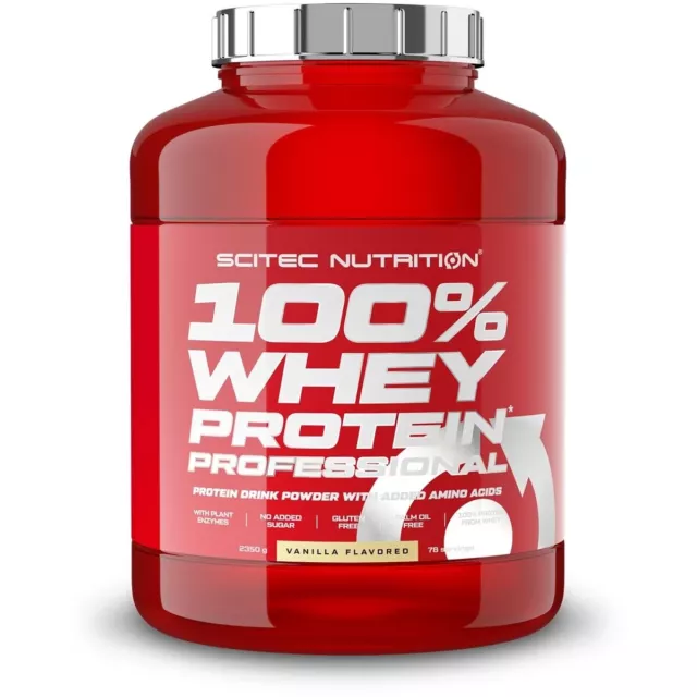 Scitec Nutrition 100% Whey Professional Protein 2350g Eiweiß BCAA Aminosäuren