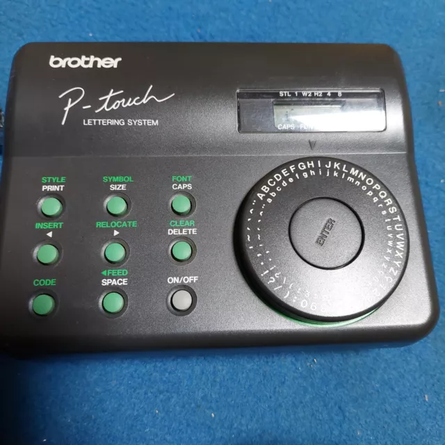 Brother P-Touch Schriftzugsystem Etikettenmacher Modell PT-6 Buchstabenrad-
