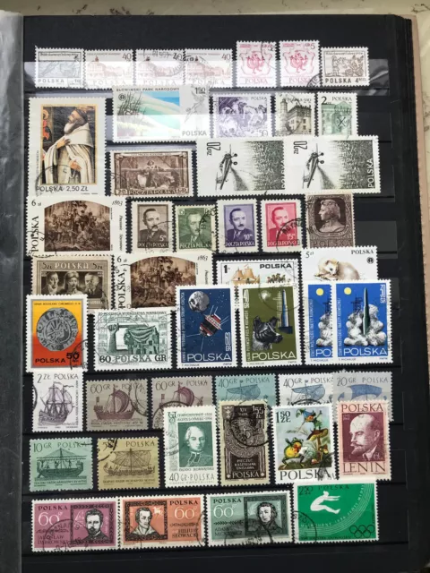 Briefmarken Polen, Lot, ca. 500 Marken, gest. u. postfr. 3