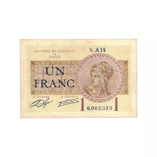 France billet nécessité 1 franc 1920 Chambre de Commerce de Paris SUP - JP.97.23