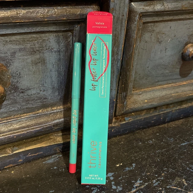 Relleno de labios THRIVE Causemetics delineador de labios VALISIA granada baya tamaño completo nuevo con etiquetas