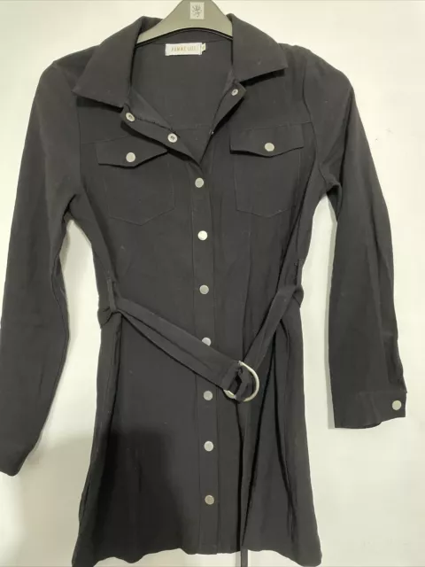 Femme Luxe Women’s Black Shirt Dress Size S