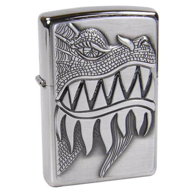 Zippo Windproof Lighter FIRE BREATHING DRAGON Trick Surprise BNIB FAST POST