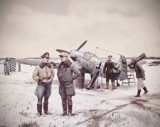 ICM 1:48 48804 Bf 109F-4 with German Luftwaffe stuff