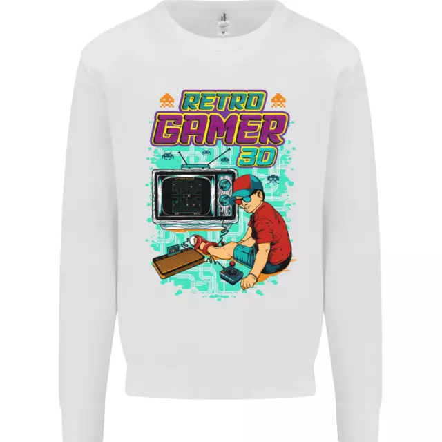 Retro Gamer Arcade Games Gaming Kids Sweatshirt Jumper