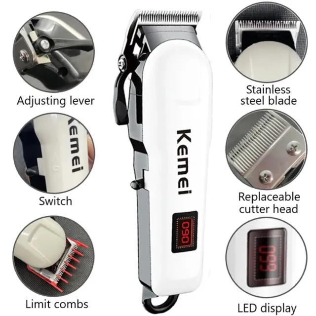 Electric Hair Clipper Hair Cut Maching Wireless Trimmer men Professional Clipper