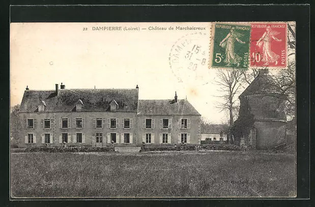 CPA Dampierre, Chateau du Marchaicreux 1920