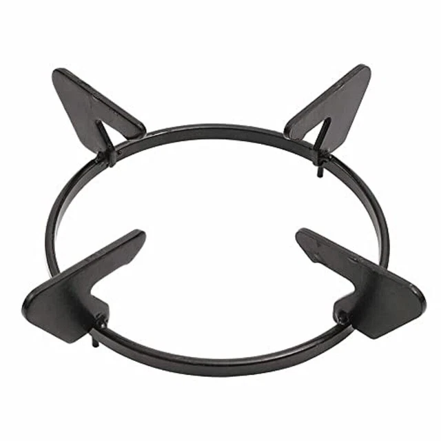 Acier Rond en Forme De Gaz Poêle Plate-Forme pour Tout Verre Haut Paquet De 1