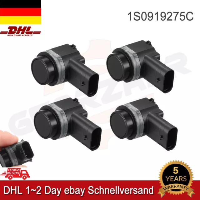 4x PDC Parksensor 1S0919275C 1S0919285C Für Audi VW Skoda Seat Einparkhilfe