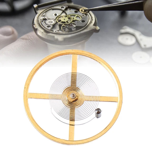 8205 Watch Movement Balance Wheel Alloy Full Swing Hairspring Watch Repair CHW
