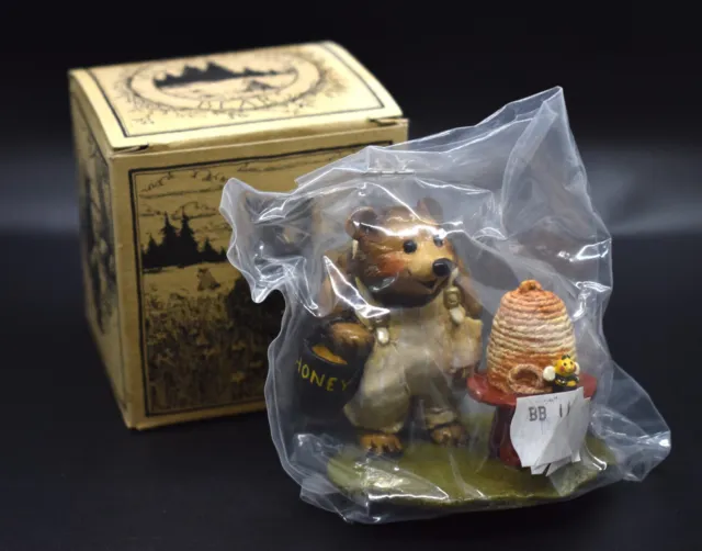 Wee Forest Folk Honey Bear Special Edition BB-11 Mouse Figurine Bear Bee Hive