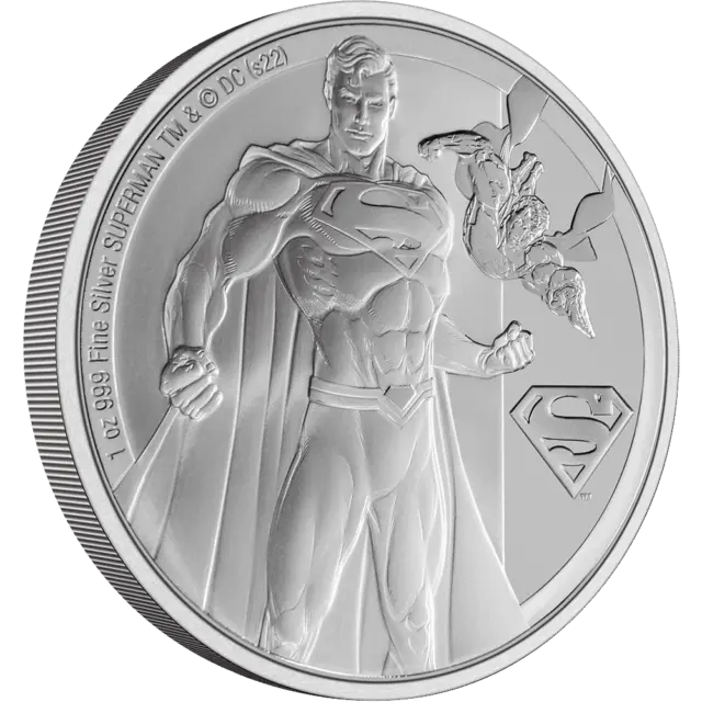 DC COMICS - SUPERMAN Classic 1oz Pure Silver Coin - NZ Mint