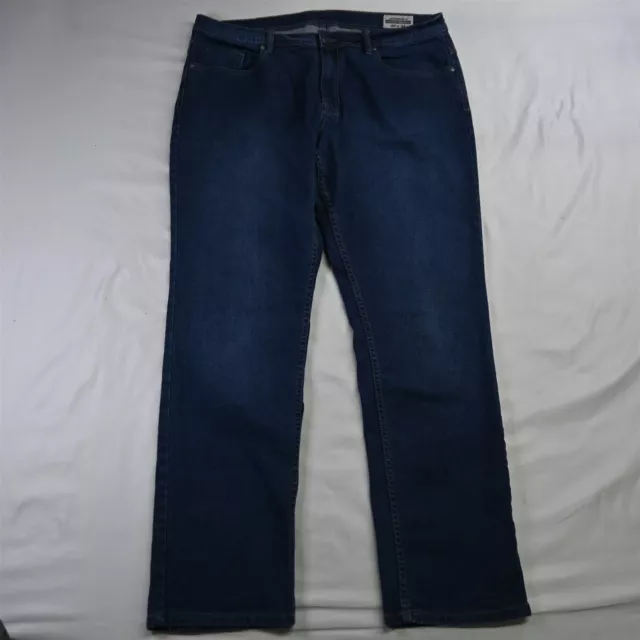 Buffalo David Bitton 40 x 34 Jackson-X Straight Stretch Medium Denim Mens Jeans