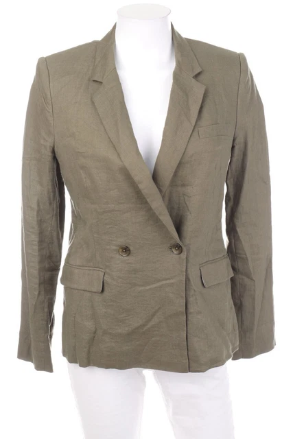 Blazer lino Paul Kehl doppio seno D 36 verde oliva