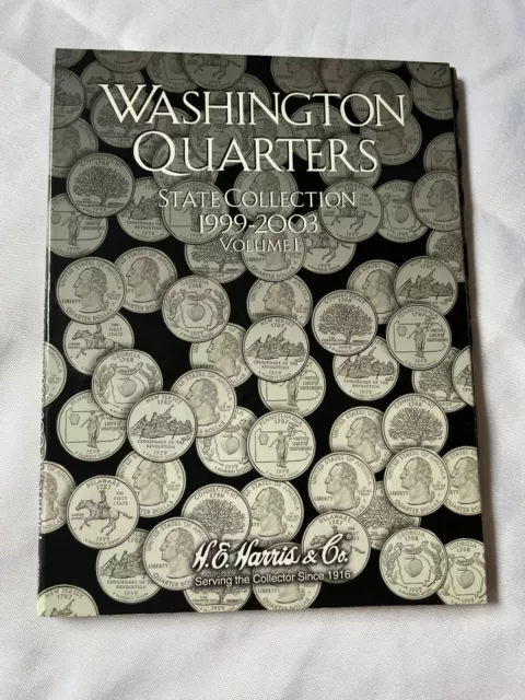 New HE Harris Washington Quarters State Collection 1999-2003 Book Volumn 1