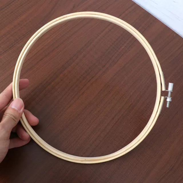 DIY Embroidery Circle Large Hoop Auxiliary Tool Bamboo Wooden Set Rings