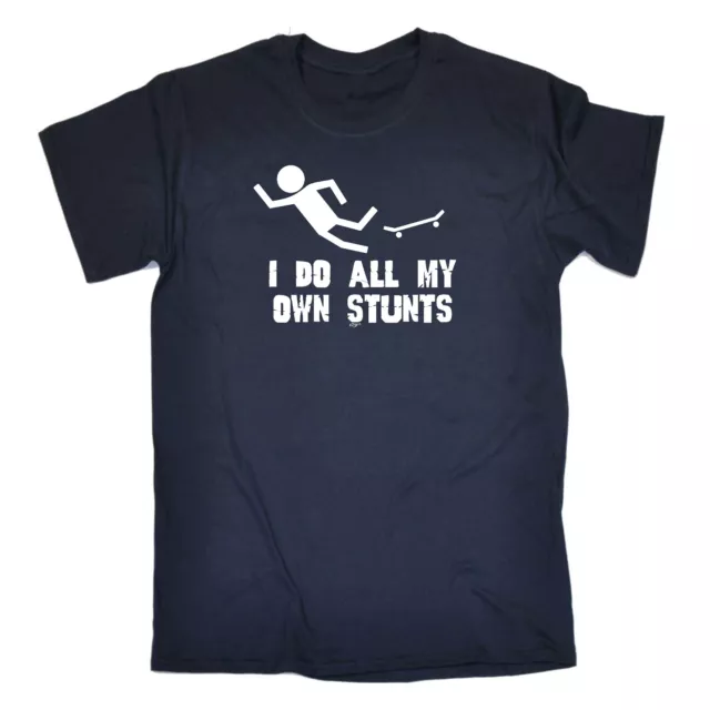 Funny Kids Childrens T-Shirt tee TShirt - Own Stunts Skateboard