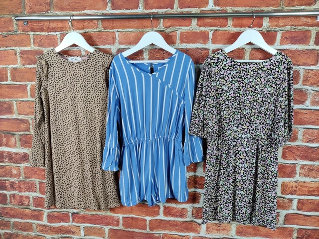 Girls Bundle Age 9-10 Year Abercrombie Next H&M Long Sleeve Dress Playsuit 104Cm