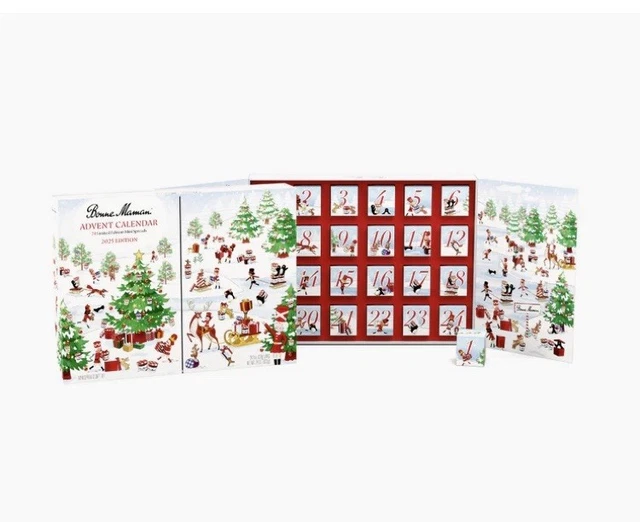 BONNE MAMAN 2025 Limited Run Edition Advent Calendar, 24 Spreads ...