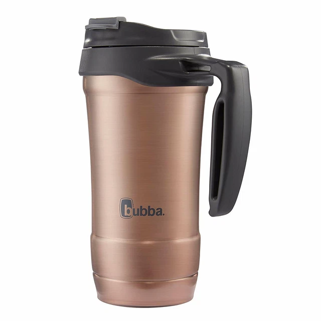 Bubba Hero Vacuum-Insulated Stainless Steel Travel Mug With Handle, 18 Oz, Rose