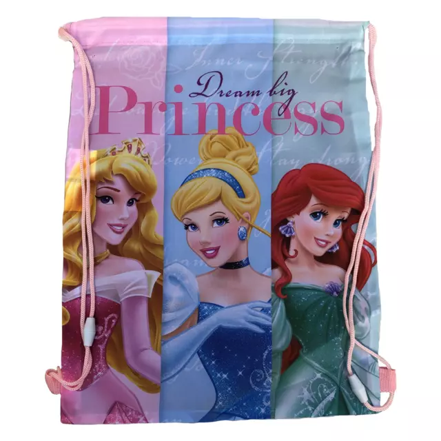 DISNEY PRINCESS SACCA ZAINETTO  SPORT SCUOLA TEMPO LIBERO 40X30 cm