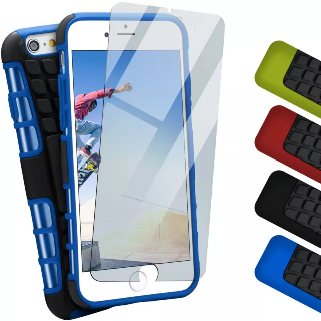 Panzer Set für Apple iPhone 6S / iPhone 6 Panzer Folie und Case Extrem Outdoor