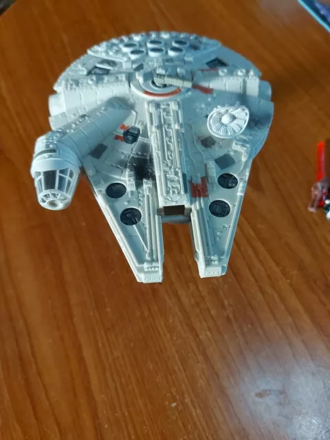 Star Wars Galoob Action Fleet Millenium Falcon Full Set With Stand 1997