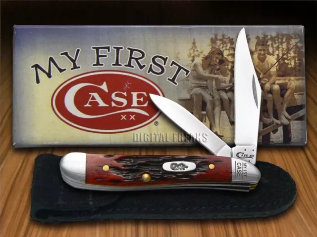 Case xx Knives Peanut Old Red Bone My First Case Pocket Knife Stainless 03693