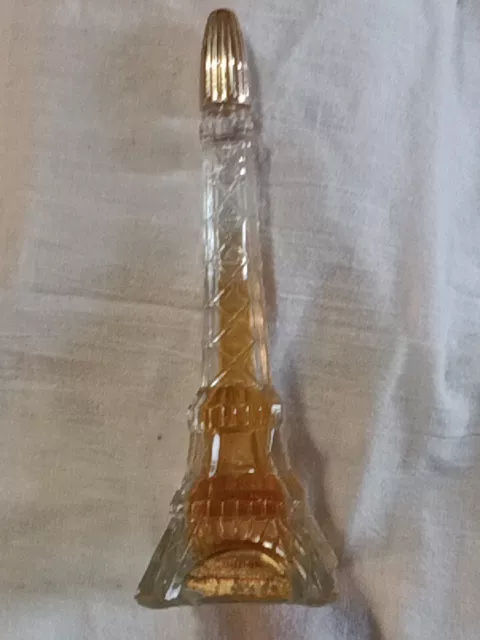Jules Robin Cognac Eiffel Tower shaped glass bottle