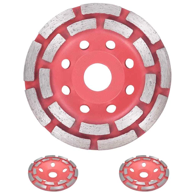 Rueda de Copa de Molienda Lijado Diamante Doble Hilera 125mm/180 mm vidaXL