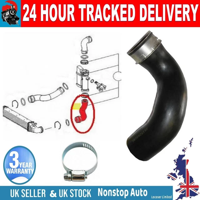 TURBORURY Compatible/Replacement Turbo Intercooler Hose Mercedes E Class W211 E280 CDI V6 E320 CDI V6 2002-2008 2115282682 A211528282682 - View #8
