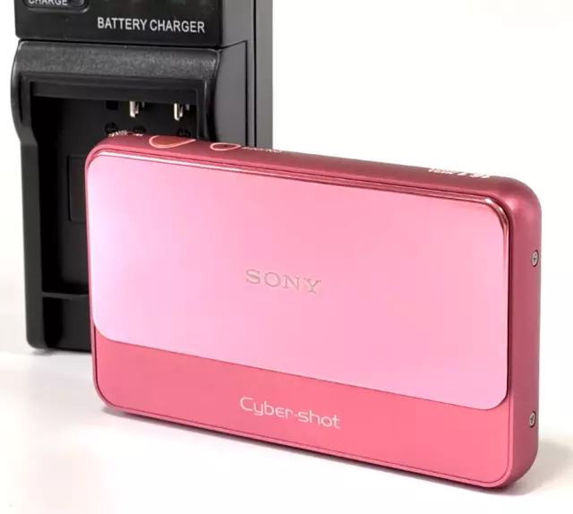 [Near Mint] SONY Cyber Shot DSC-T110 16.1MP Digital Camera Pink 4x zoom w/ 4GB