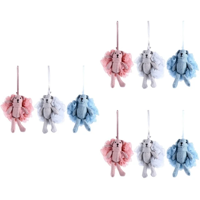 9 Pcs Luffa Pour Hommes Éponges Pour Le Bain Éponges De Bain Pour La Douche