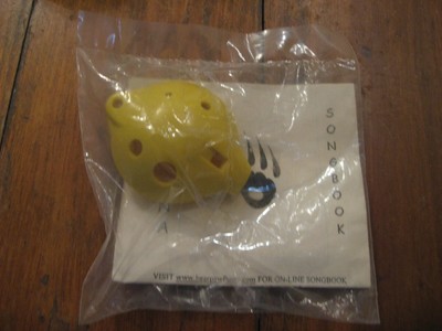 Ocarina w/ Song Book is Noteworthy! Bear Paw Flutes•Recycled Plastic