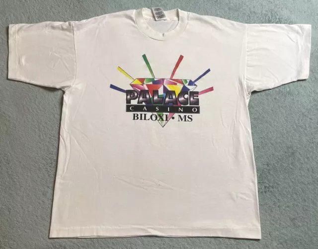 Vintage Palace Casino Biloxi Mississippi Gambling Party T-Shirt XL