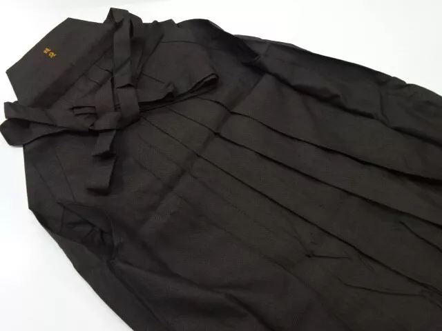 81956# Japanese Kimono / Mens Andon Hakama (Skirt Type) / Woven Abstract Pattern