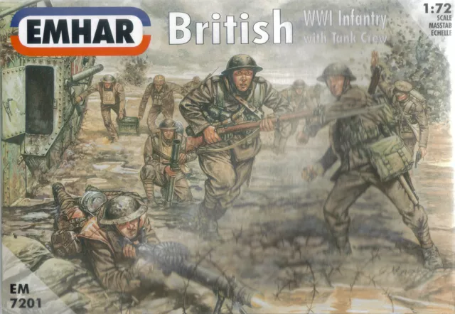 Emhar 1/72 (20 mm) Erster Weltkrieg britische Infanterie & Panzerbesatzung