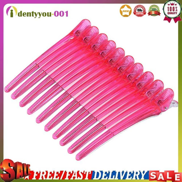 Abrazadera seccional de acero inoxidable Springlinges 10 piezas clips para el cuidado del cabello