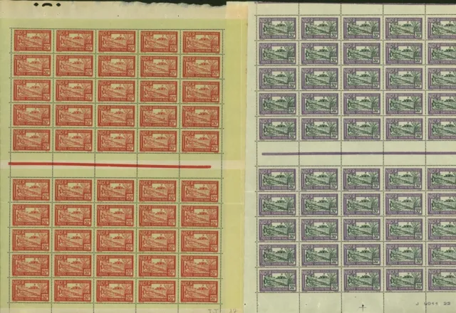 French colony Niger 1927- MNH. Yv. Dues Nr.: 12/21.Sheet of 50 (EB) AR1-01191 2
